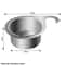 Stainless Steel Kitchen Sink Strainer Multifunctional Hanging Drainer Basket For Fruits Vegetables 5