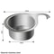 Stainless Steel Kitchen Sink Strainer Multifunctional Hanging Drainer Basket For Fruits Vegetables 5