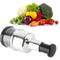 Stainless Steel Garlic Masher & Vegetable Cutter Manual Meat Grinder & Dicer