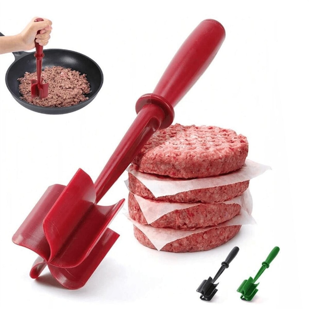 Meat Chopper & Shredder Heat-Resistant Ground Beef Smasher for Burger Preparation