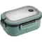 Leakproof Double Layer Lunch Box with Handle, Snack Box and Cutlery Set BPA Free, Microwave/Dishwasher Safe