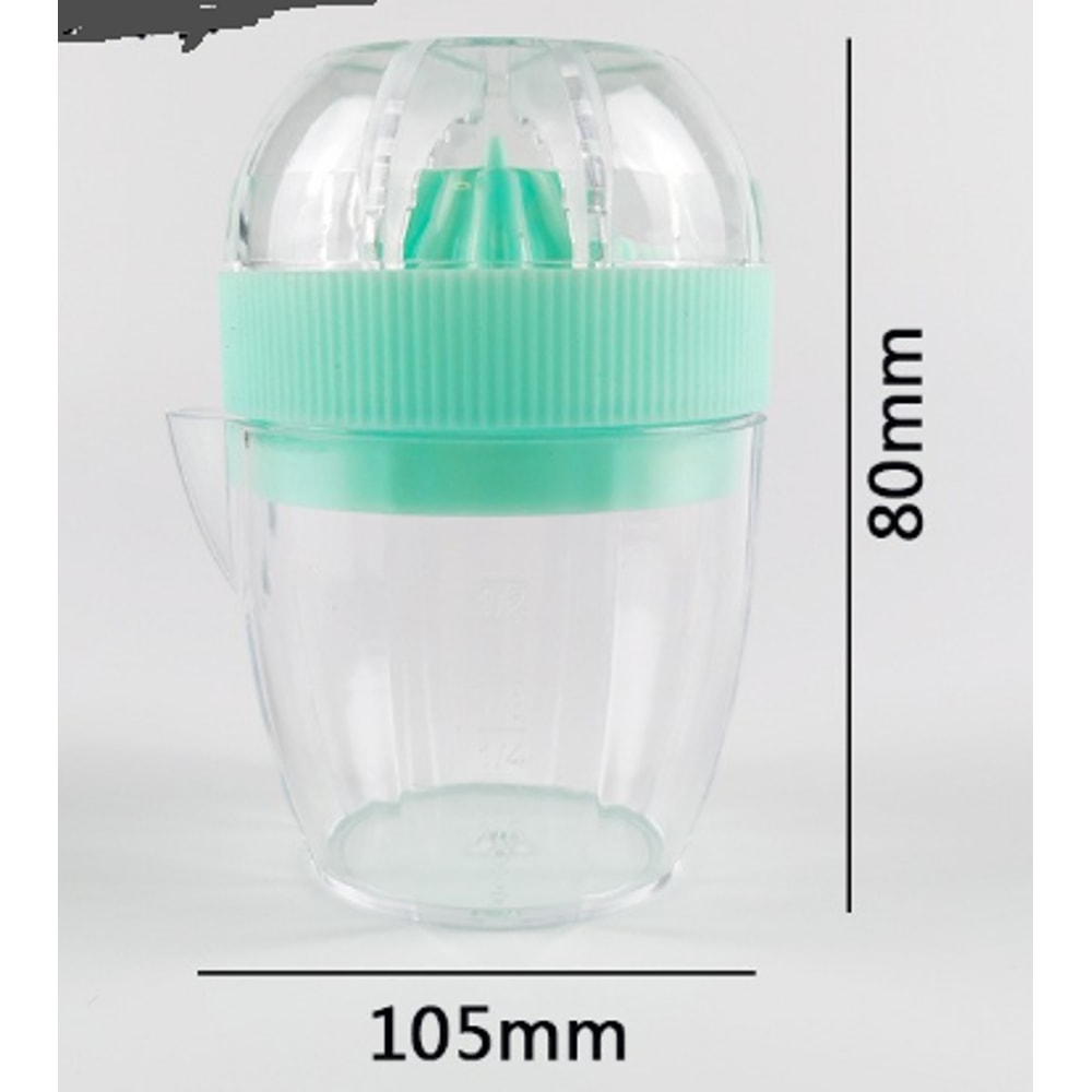 Lemon Squeezer with Lid Manual Plastic Citrus Juicer with Pour Spout for Fresh Lemon Orange Juice