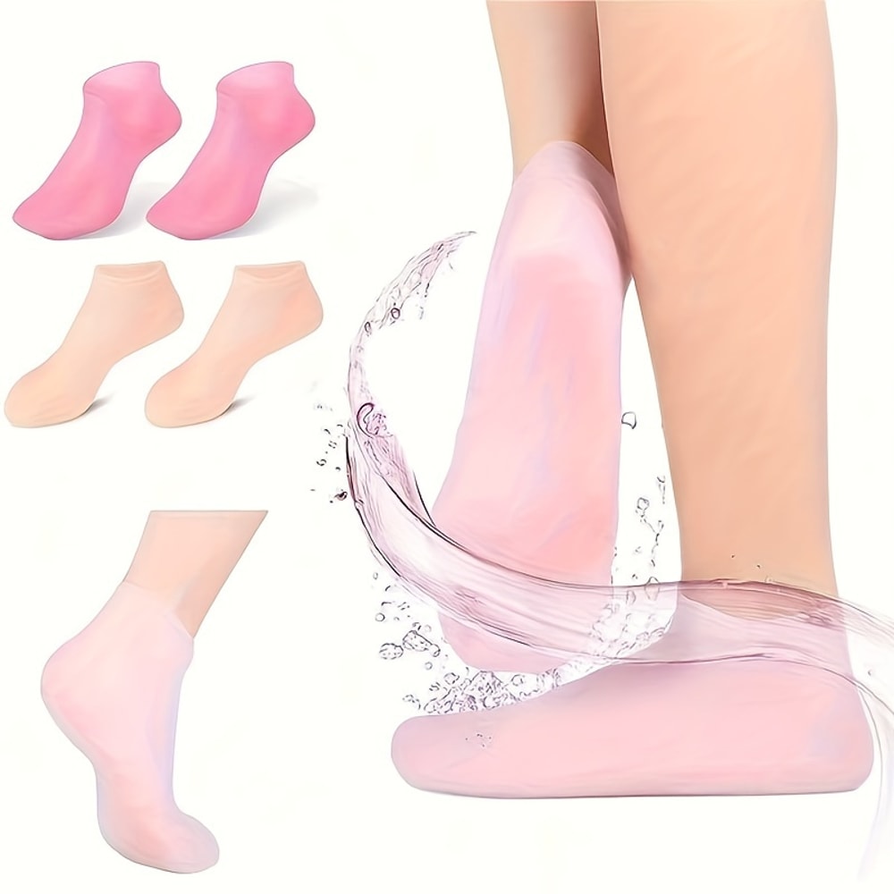 Moisturizing Foot Socks For Dry & Cracked Feet With Body Lotion Soothing Pedicure Care Kit