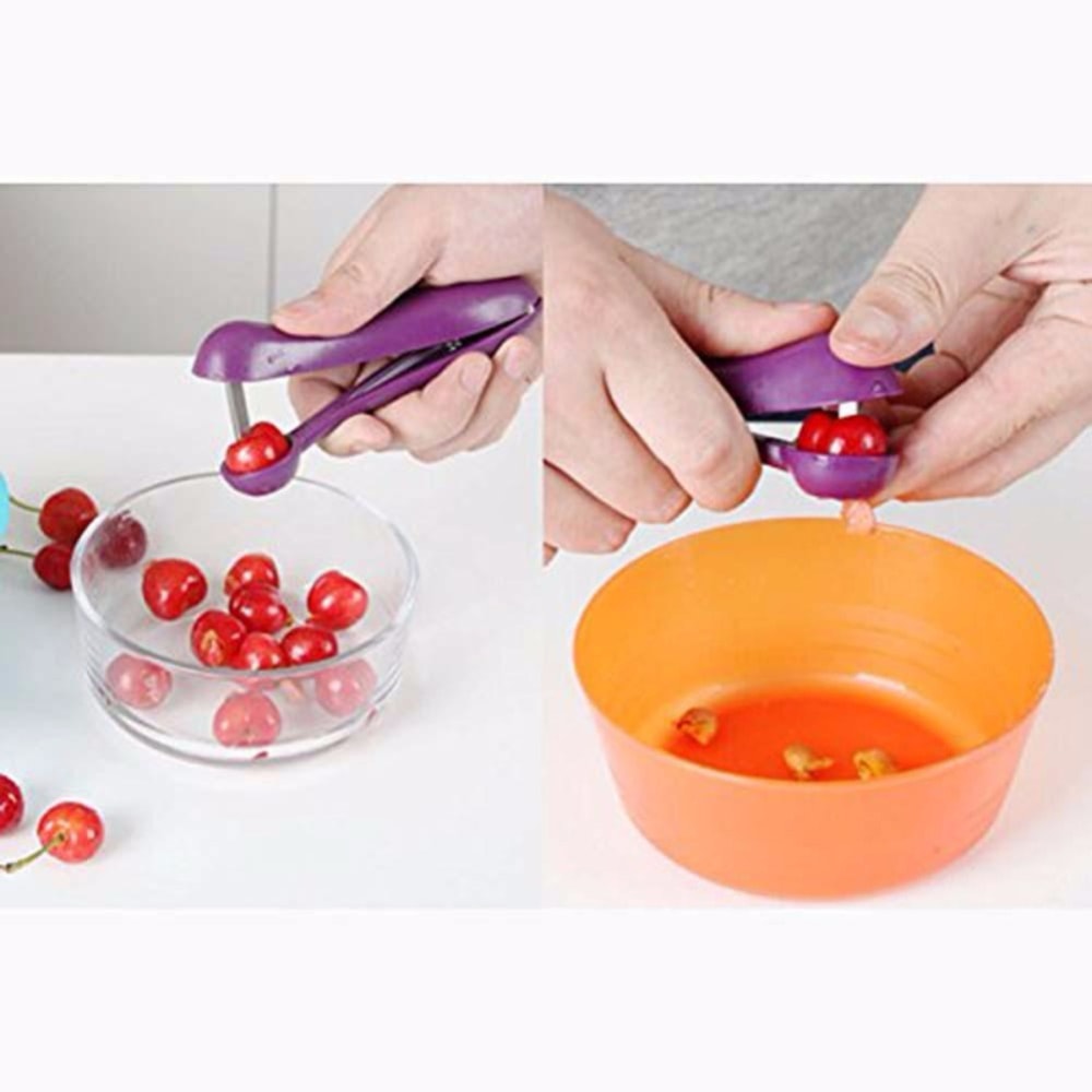 Cherry Pit Remover Tool Effortlessly Extract Seeds From Fruits Vegetables 2