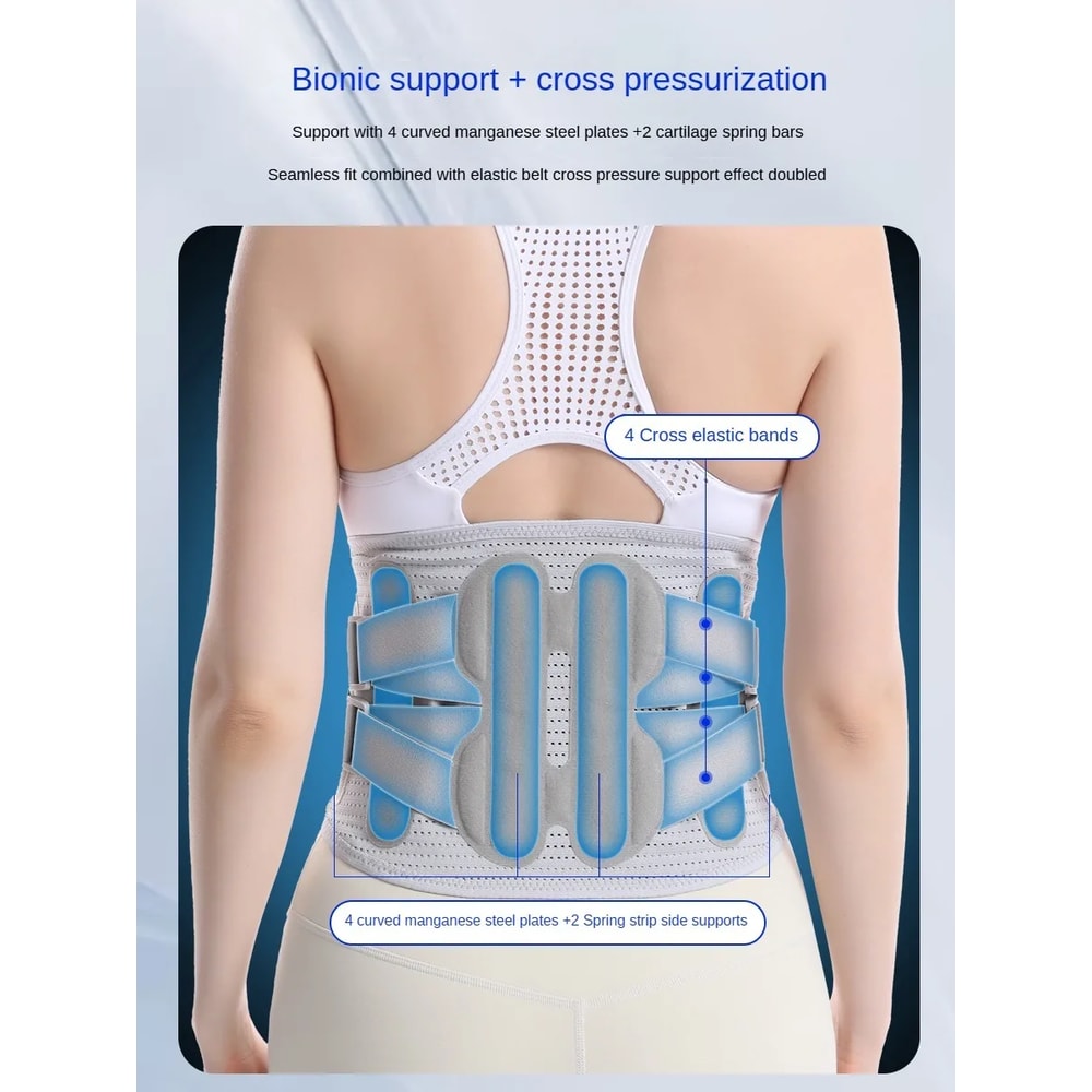 Back Brace Support Belt for Back Pain, Sciatica, Herniated Disc Adjustable with Pads for Men & Women
