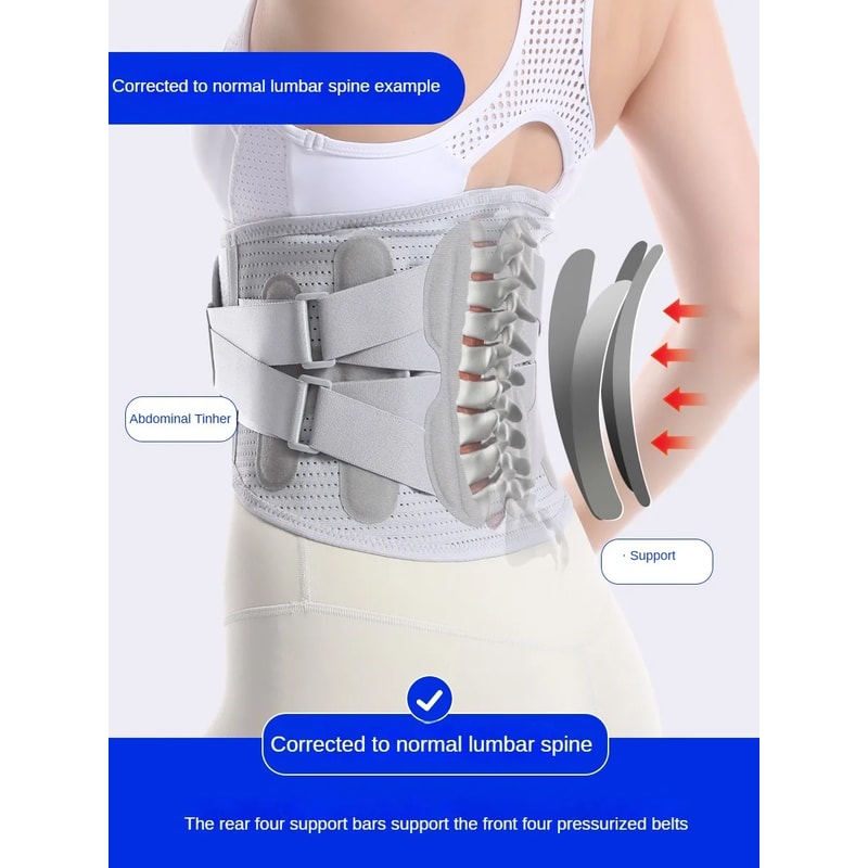 Back Brace Support Belt for Back Pain, Sciatica, Herniated Disc Adjustable with Pads for Men & Women