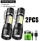 Zoomable Mini Portable Flashlight USB Rechargeable Torch For Outdoor Camping Fishing And Emergency