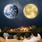 USB Ceiling Moon Earth Projection Light Starry Sky Lamp For Romantic Bedroom Galaxy Projector Night 1