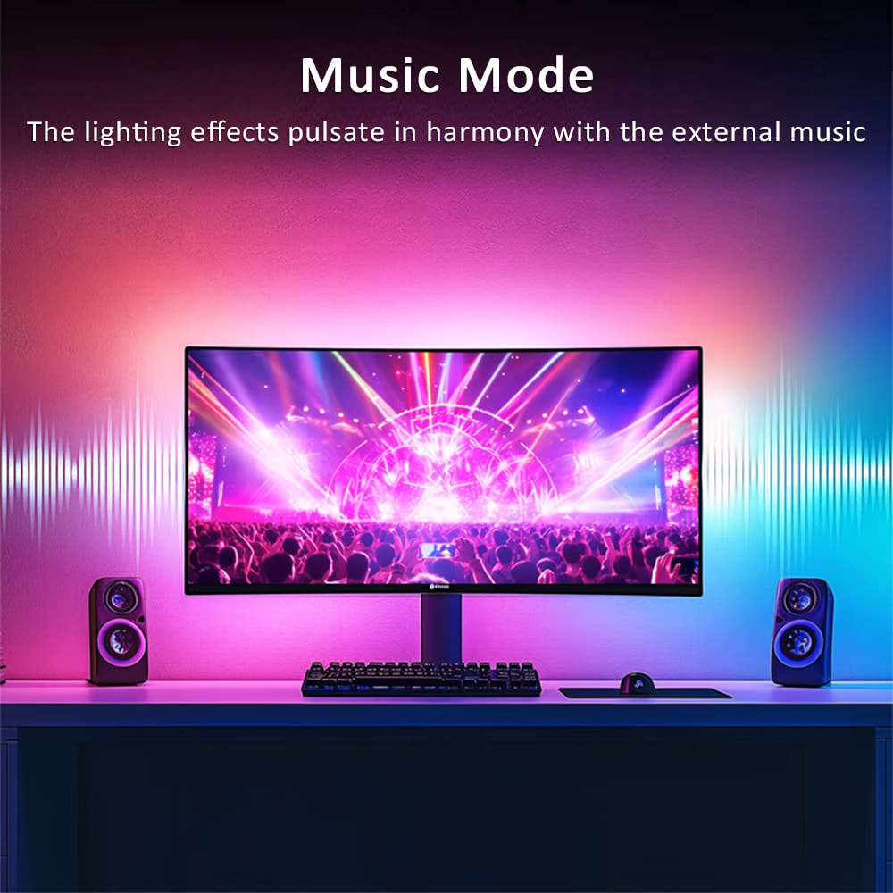 LED Strip Lights For Gaming PC USB Sync Backlight For Monitors 1