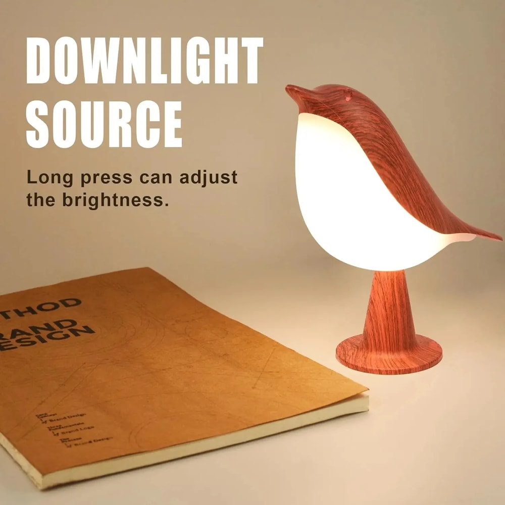 Bird Desk Lamp With Touch Sensor Color Temperature Control Cordless Kids Night Light For Bedside 4