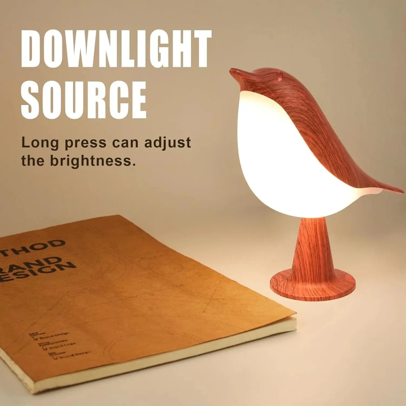 Bird Desk Lamp With Touch Sensor Color Temperature Control Cordless Kids Night Light For Bedside 4