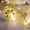 Golden Tiny Leaves LED Fairy Lights BatteryPowered Copper Wire String Lights For Home Wedding Party 4