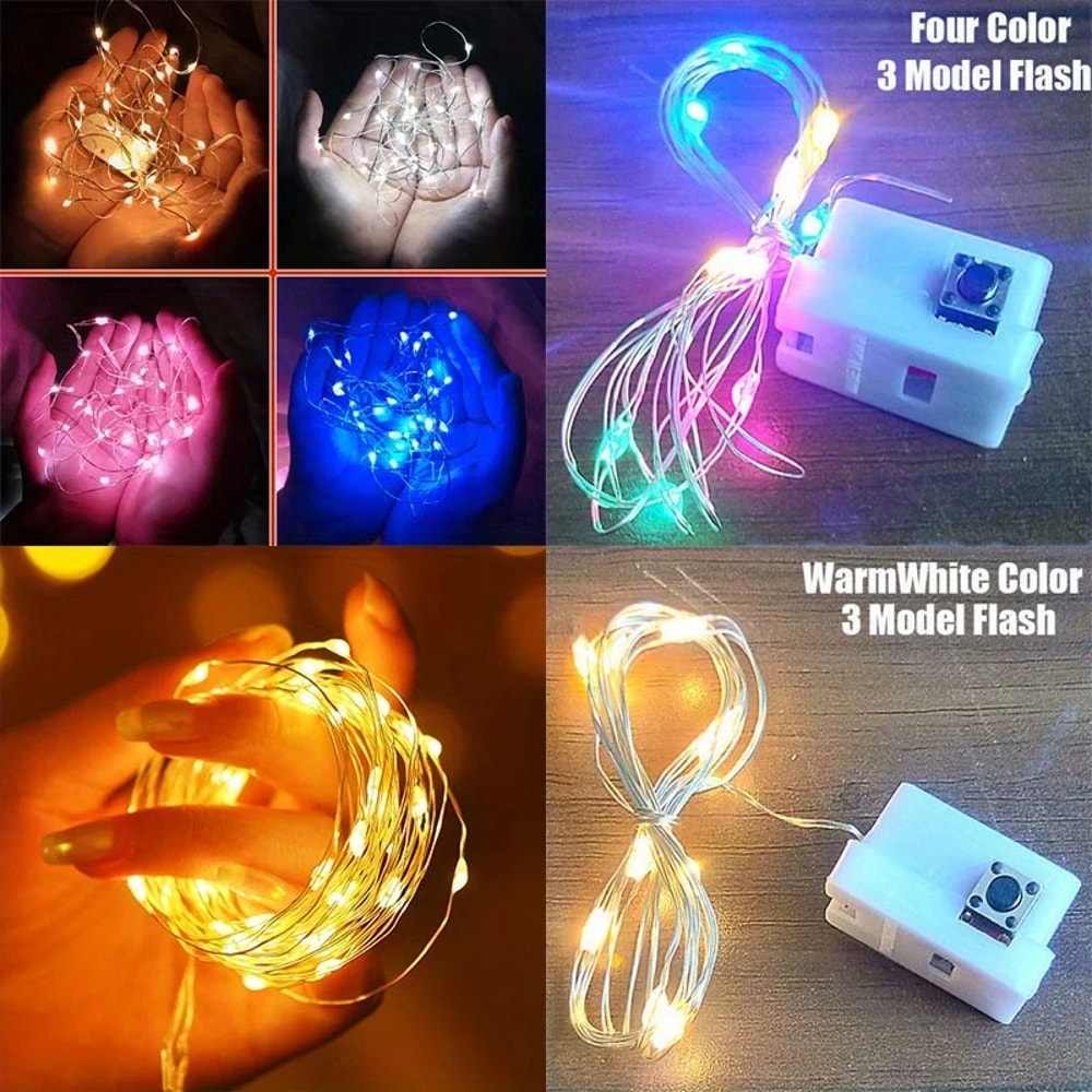 Waterproof Copper Mini Fairy Lights With Speed Modes For Outdoor Christmas Decorations 5