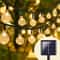 Solar Crystal Ball Fairy String Lights Waterproof Outdoor Garden Decoration 6