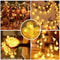 LED Crystal Ball Garland String Lights Battery-Operated Fairy Lights for Holiday and Home Decor.