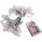 LED Crystal Ball Garland String Lights Battery-Operated Fairy Lights for Holiday and Home Decor.