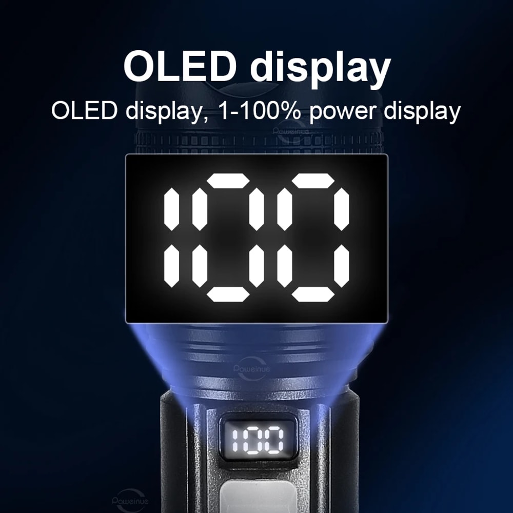 HighPower LED Flashlight USB Rechargeable Torch For Emergency Camping 2