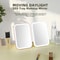 LED Touch Screen Makeup Mirror with Color Light Modes USB Rechargeable Folding Lighted Cosmetic Mirror