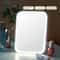 LED Touch Screen Makeup Mirror with Color Light Modes USB Rechargeable Folding Lighted Cosmetic Mirror