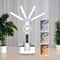 Multifunction Desk Lamp with Fan and Clock Foldable USB Rechargeable LED Desk Lamp