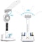 Multifunction Desk Lamp with Fan and Clock Foldable USB Rechargeable LED Desk Lamp