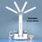 Multifunction Desk Lamp with Fan and Clock Foldable USB Rechargeable LED Desk Lamp