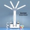 Multifunction Desk Lamp with Fan and Clock Foldable USB Rechargeable LED Desk Lamp