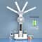 Multifunction Desk Lamp with Fan and Clock Foldable USB Rechargeable LED Desk Lamp