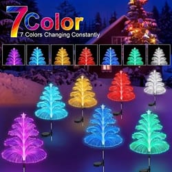 color changing solar garden lights jellyfish stake lights for yard decor