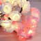 Pink Rose String Lights Decorative Fairy Lights for Romantic Room Decor