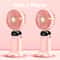 Foldable Portable Neck Fan USB Rechargeable Mini Fan With Display And Phone Stand 7