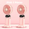 Foldable Portable Neck Fan USB Rechargeable Mini Fan With Display And Phone Stand 7