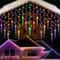 LED Icicle Curtain Lights Waterfall String Lights for Garden Wedding Decor