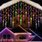 LED Icicle Curtain Lights Waterfall String Lights for Garden Wedding Decor