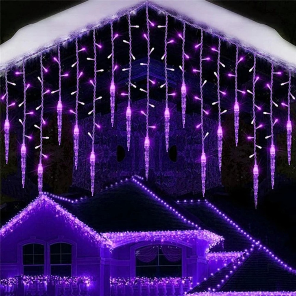 LED Icicle Curtain Lights Waterfall String Lights for Garden Wedding Decor