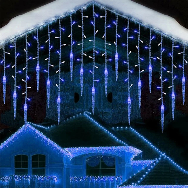 LED Icicle Curtain Lights Waterfall String Lights for Garden Wedding Decor