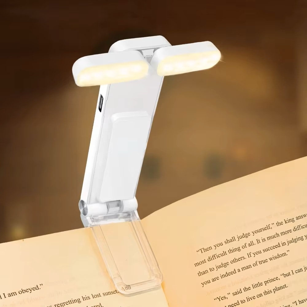 USB Rechargeable Clip On Reading Light Bookmark Lamp For Reading In Bed 7