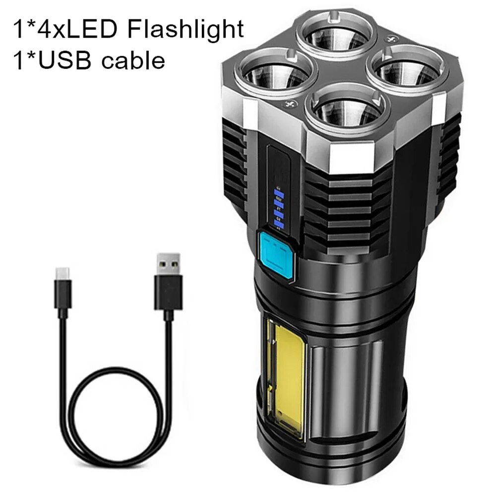 UltraBright LED Mini Flashlight Rechargeable Portable Torch For Outdoor Camping 5