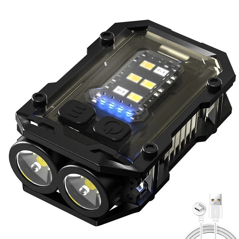 Super Bright Mini LED Keychain Flashlight Magnetic Rechargeable 7