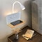 Modern LED Wall Lamp with USB & Wireless Charging, Rotatable Bedside Light
