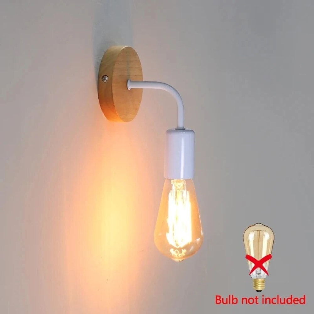 Wood Wall Lamp Sconce For Bedroom Dining Room Lighting 7