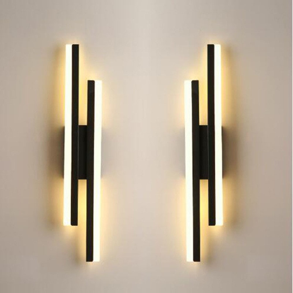 LED Copper Line Pipe Wall Sconce Lamp For Bedroom Living Room 1