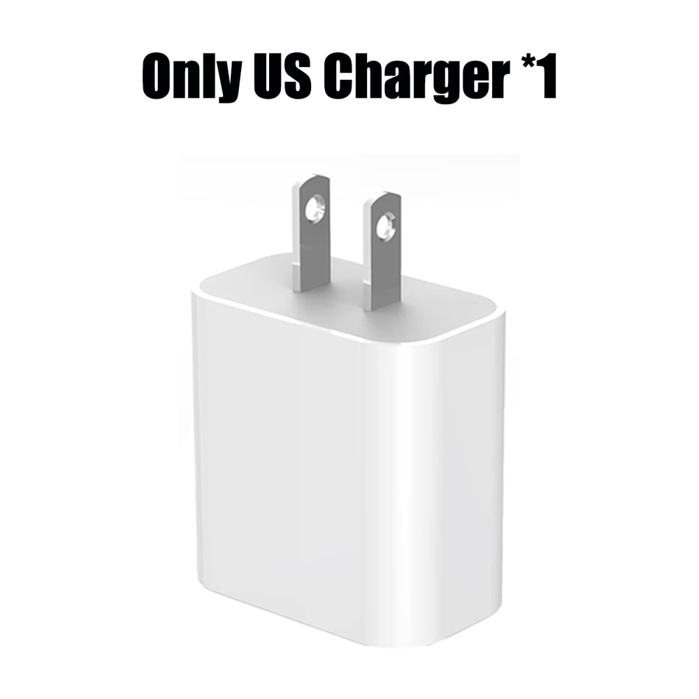 Fast Charger Set with USB-C Port & Braided Type-C Data Cable