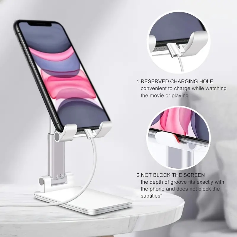 Adjustable Desk Phone Tablet Stand Universal Mobile Holder For Desktop 3