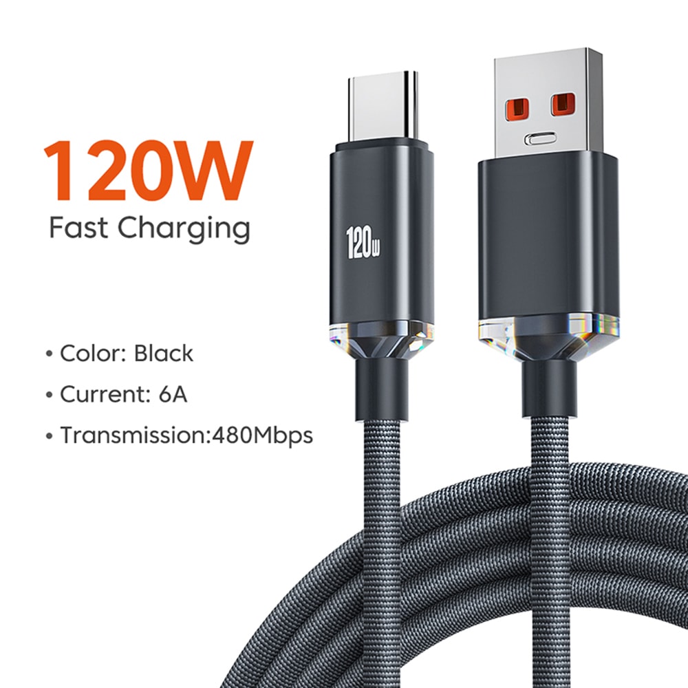 USB Type C Fast Charging Cable Quick Charge Data Cable For Phones Tablets 6