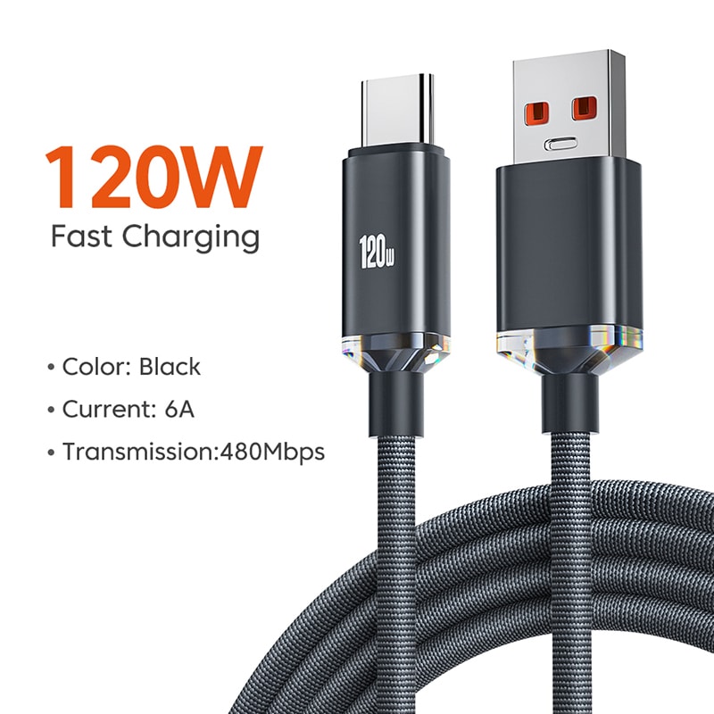 USB Type C Fast Charging Cable Quick Charge Data Cable For Phones Tablets 6