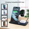Foldable Wireless Charging Station Fast Charger Stand Dock