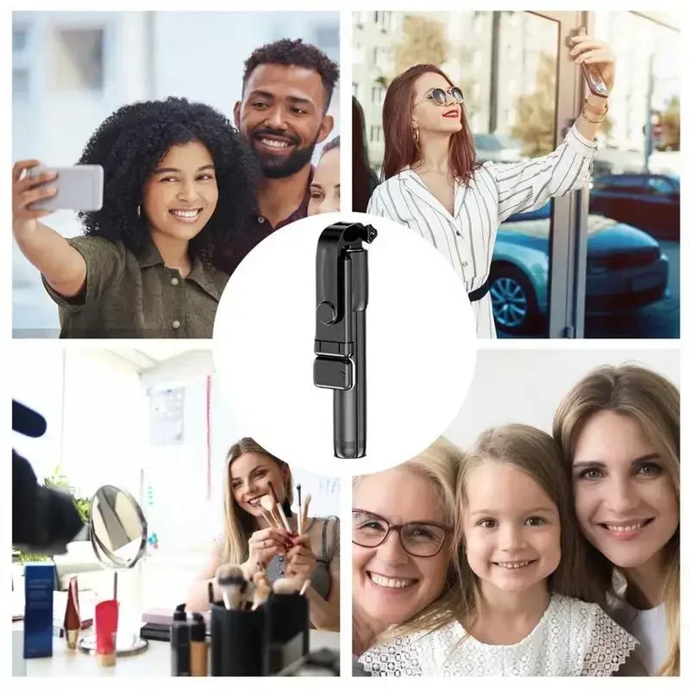 Rotating Selfie Stick Tripod Multi-Mode Camera Stand & Retractable Phone Mount