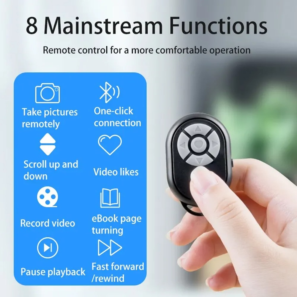 Bluetooth Selfie Stick With Remote Control Camera Bluetooth Controller 6