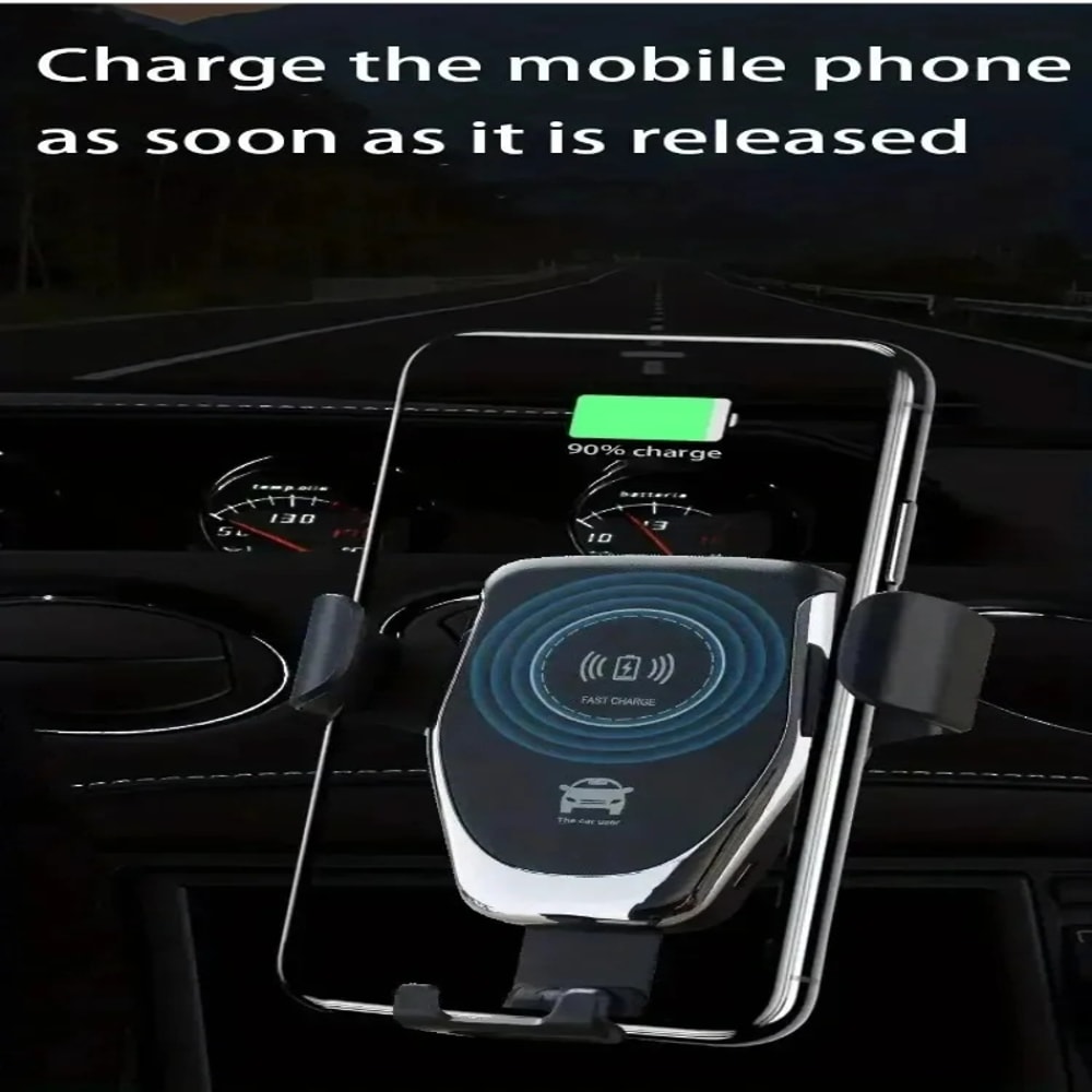 Adjustable Car Wireless Charging Phone Holder Fast Charging Station 2